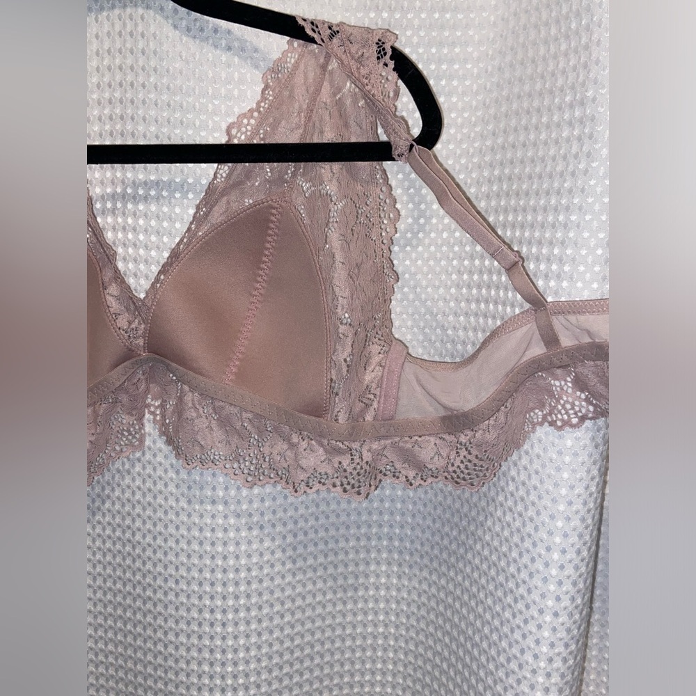 Blumind soft pink stretchy Lace bralette size XL NWT - Picture 5 of 11